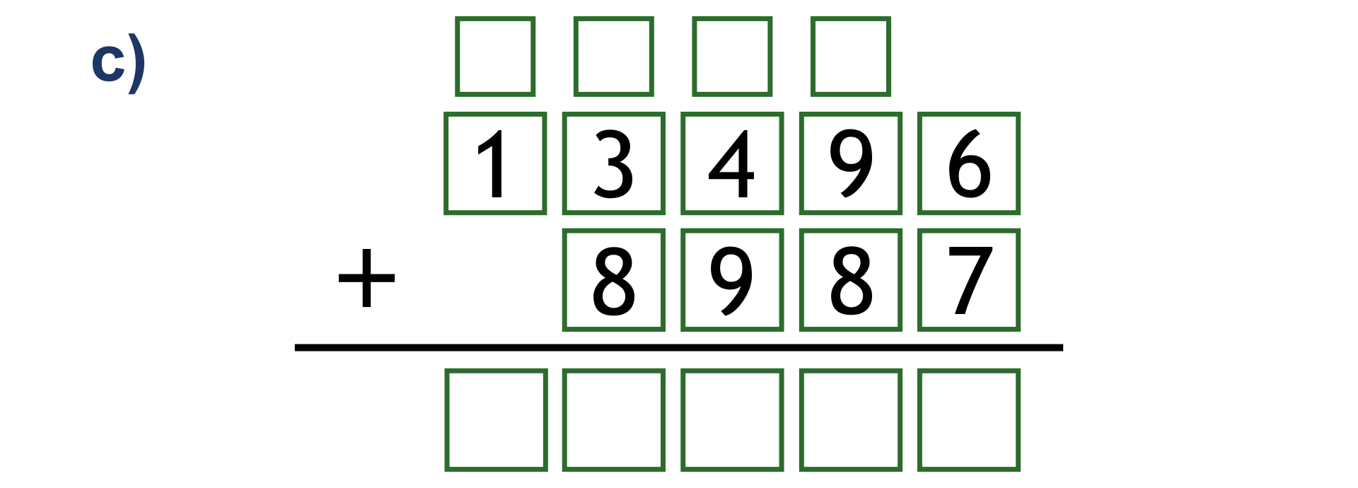 Wykonaj dodawanie sposobem pisemnym.