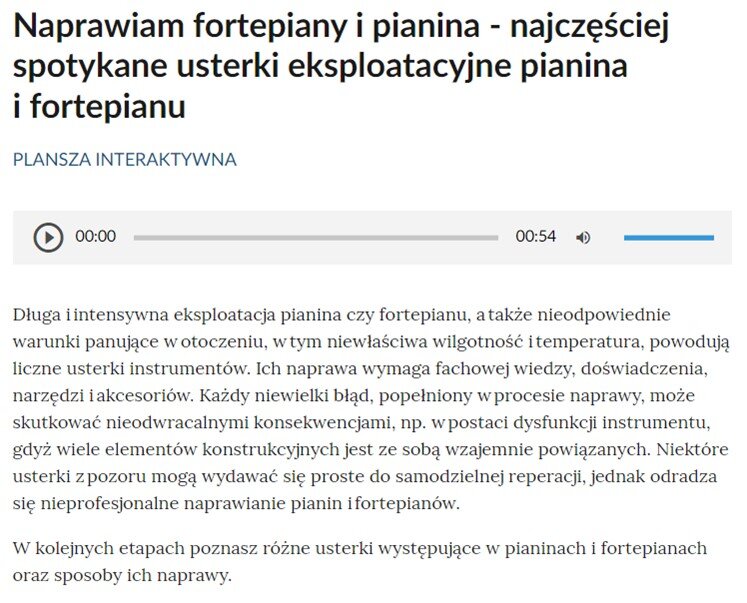 Grafika przedstawia wstęp do planszy interaktywnej.