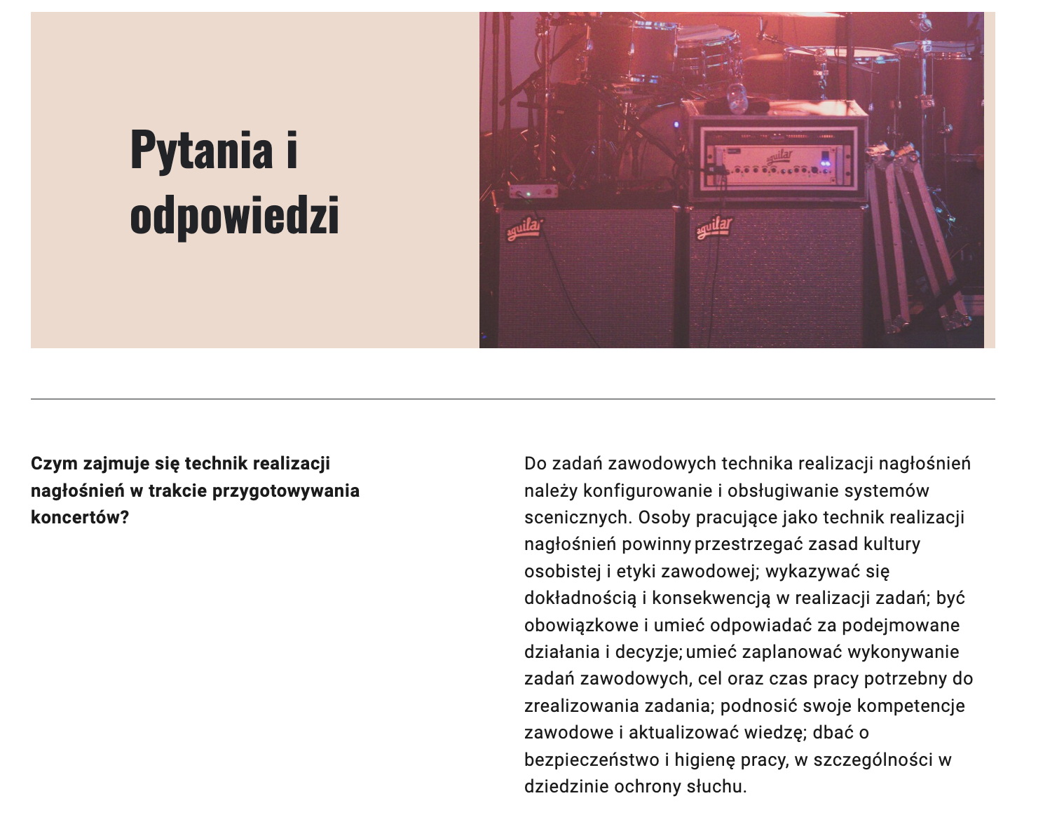 Widok zakładki "Pytania i odpowiedzi" 