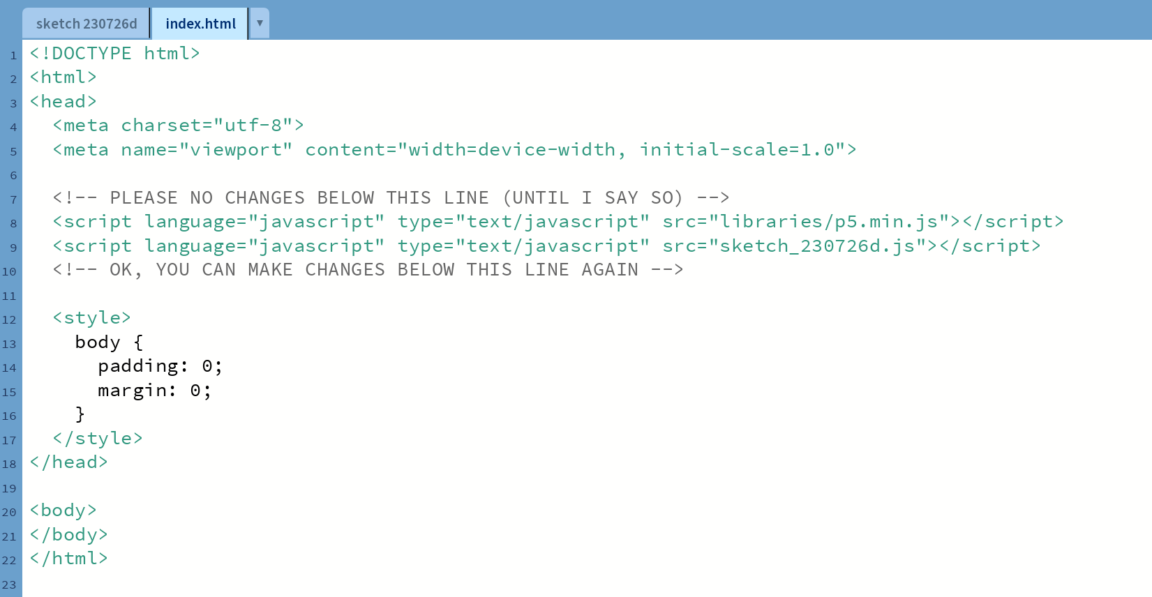 Ilustracja przedstawia zawartość pliku index.html.