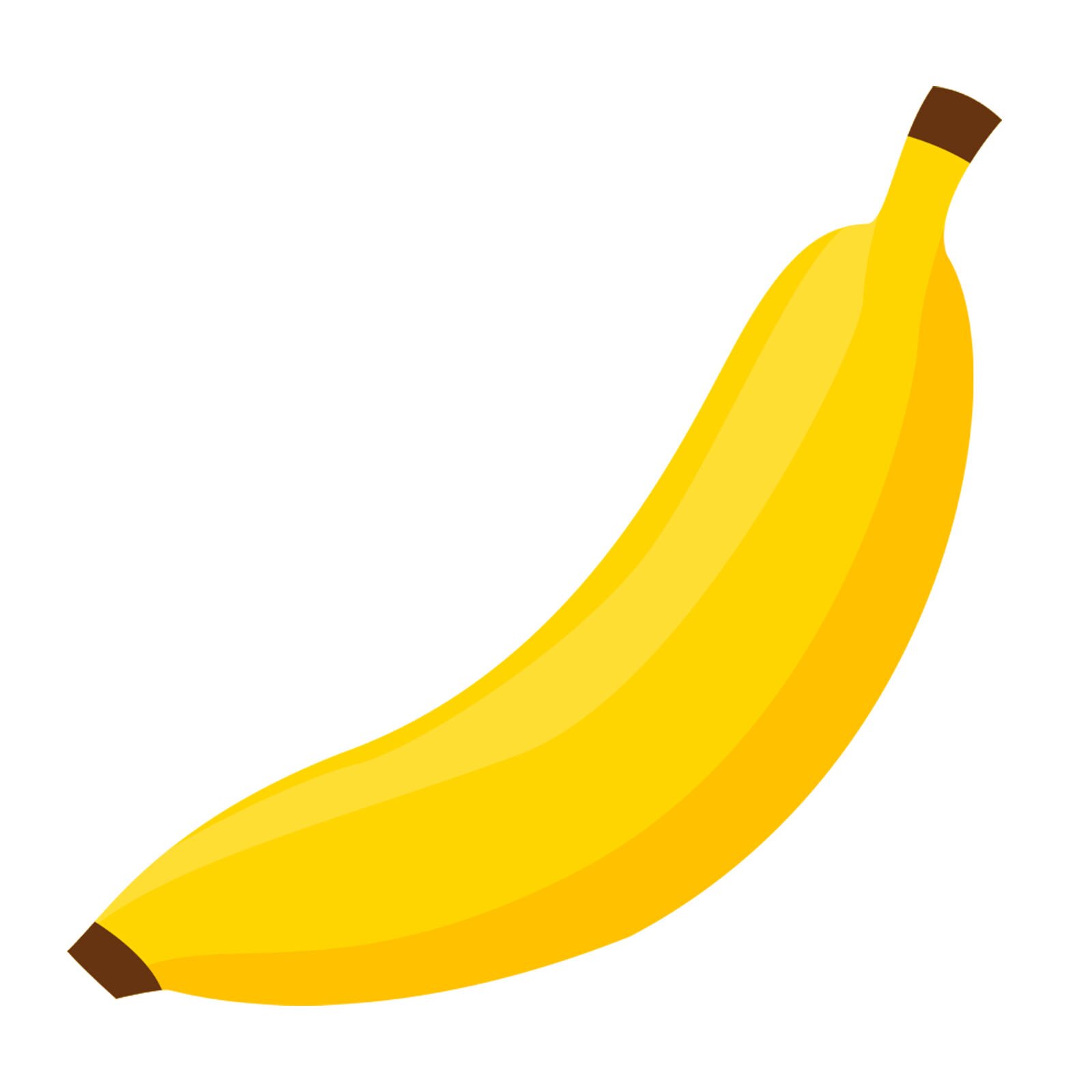 Ilustracja przedstawia banana. 