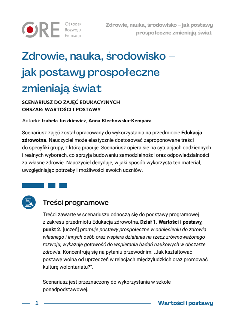 Pobierz plik: Zdrowie_nauka_srodowisko.pdf