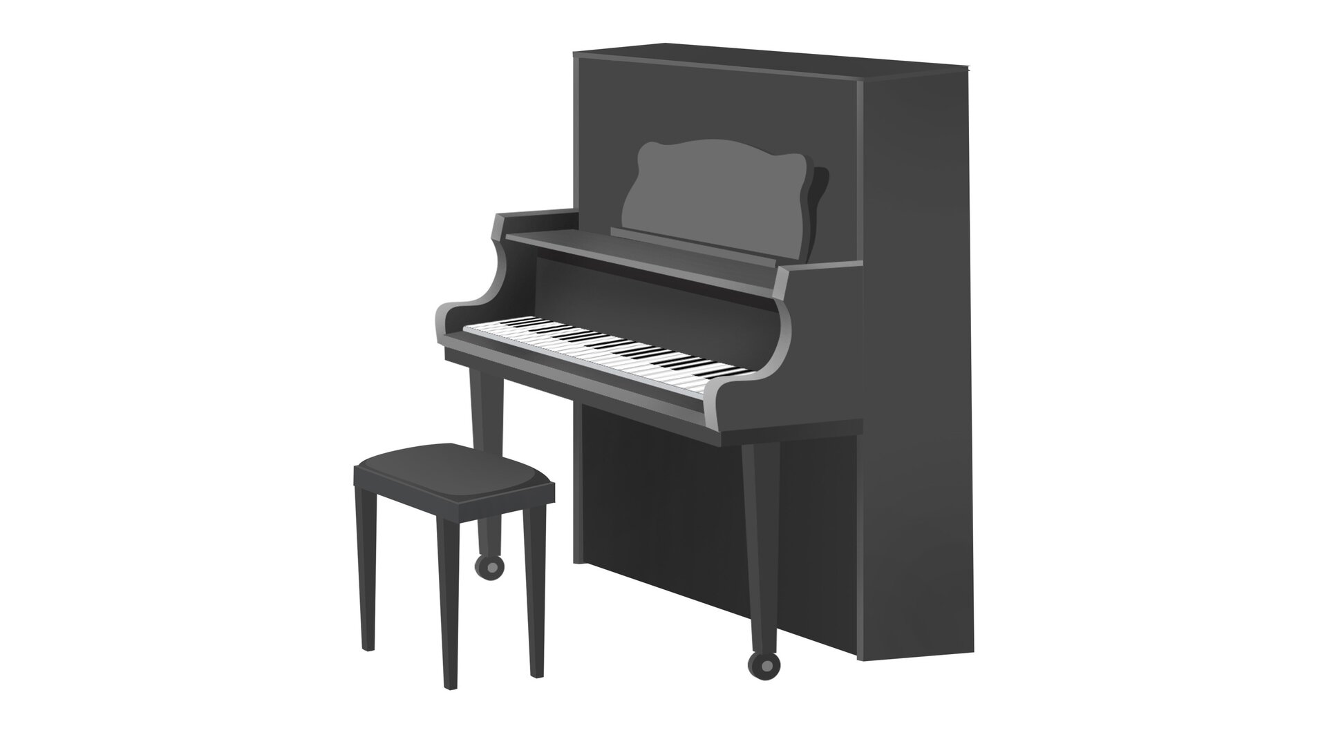Ilustracja przedstawia pianino