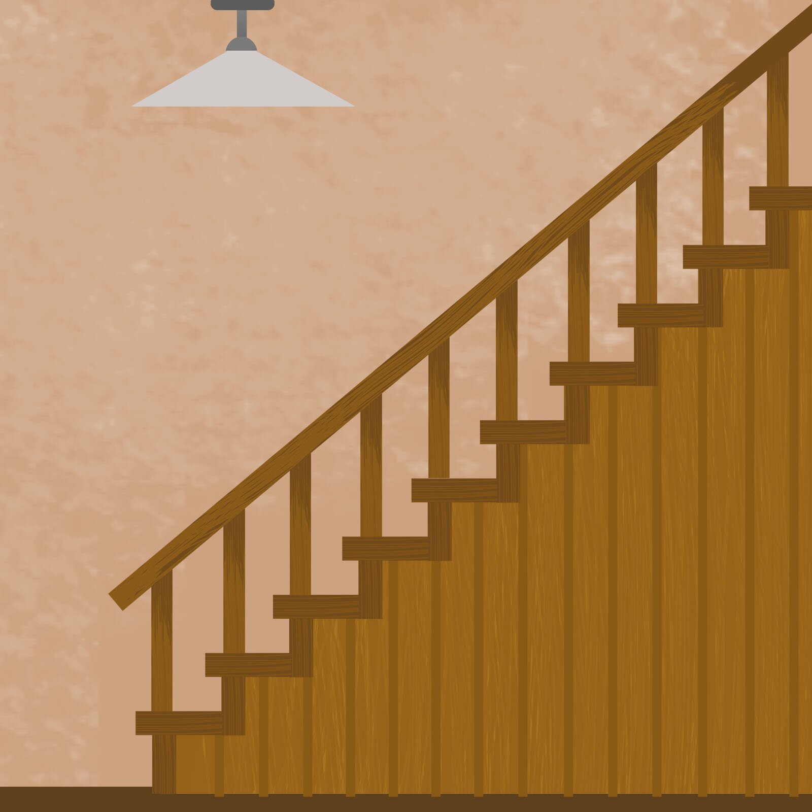 Ilustracja przedstawia schody.