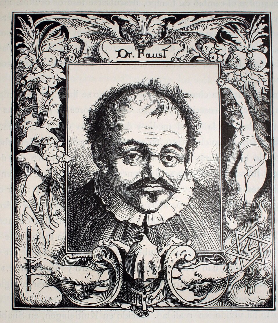 Rycina przedstawia dojrzałego mężczyznę. Jego twarz jest pociągła, czoło wysokie, nos szeroki, oczy osadzone blisko siebie. Mężczyzna ma wąsy i krótkie, zmierzwione włosy.