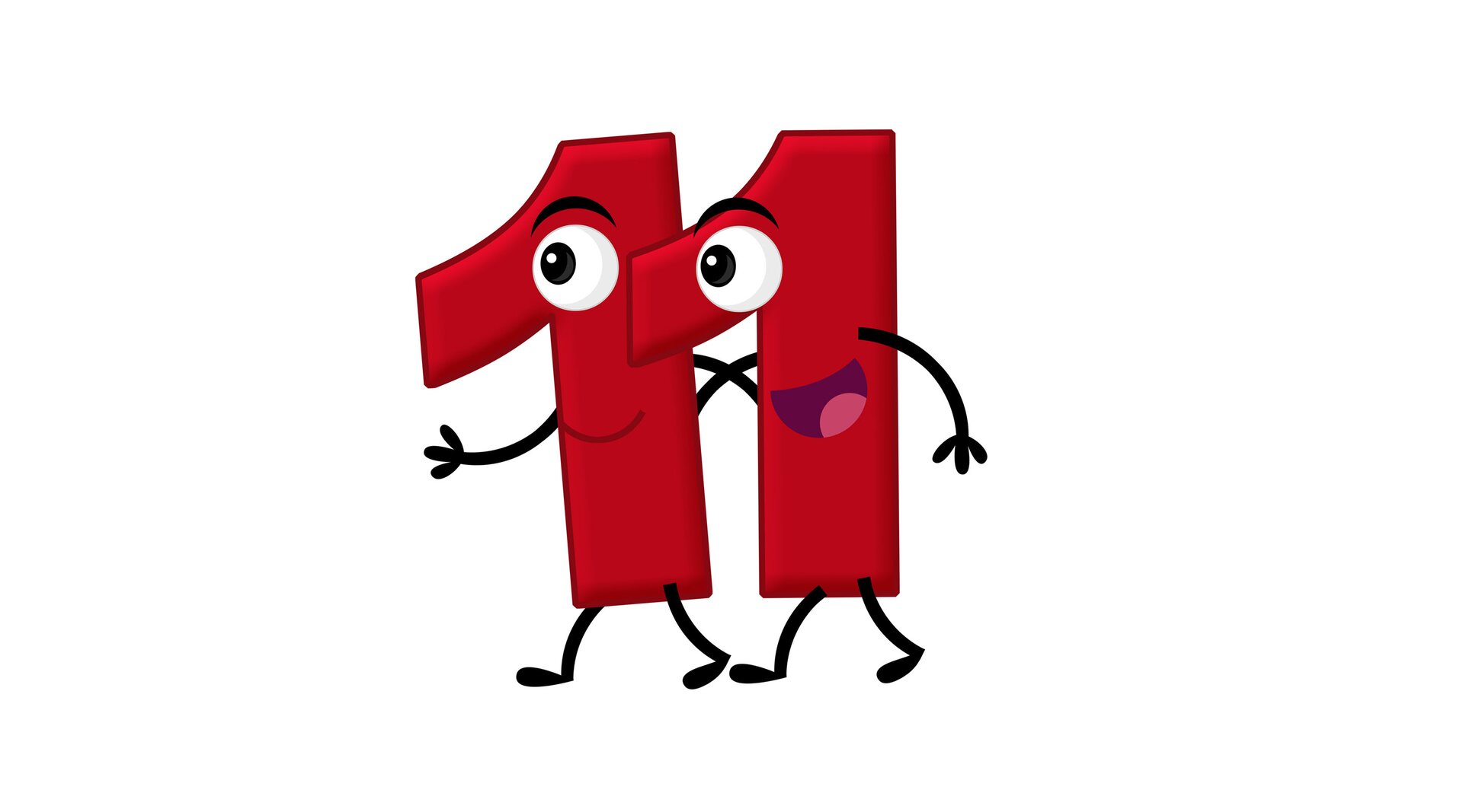 Na ilustracji znajduje się cyfra  jedenaście.