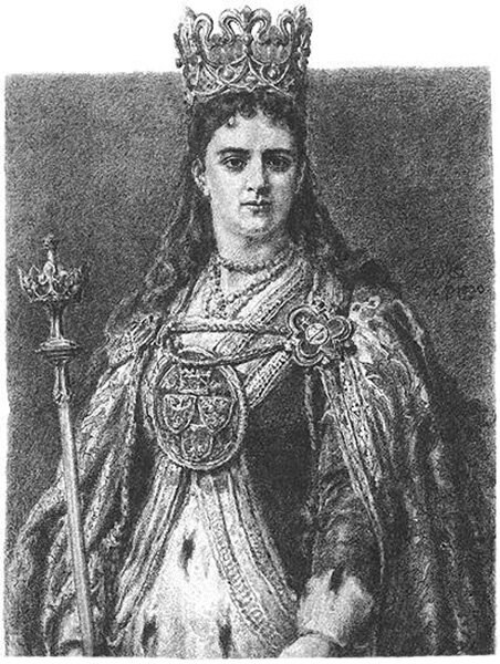 Ilustracja przedstawiająca Jadwigę.