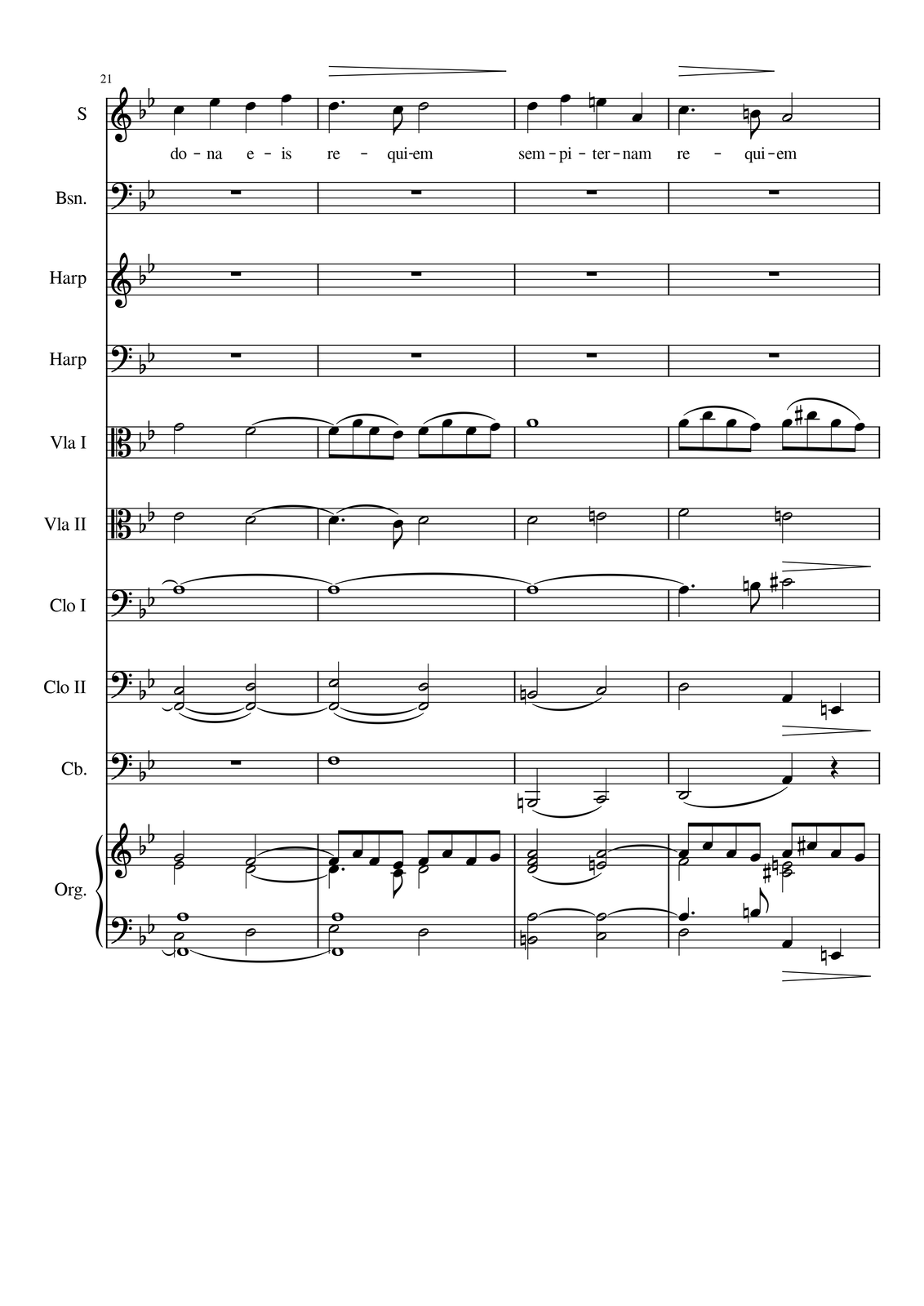 Ilustracja przedstawia stronę partytury utworu.