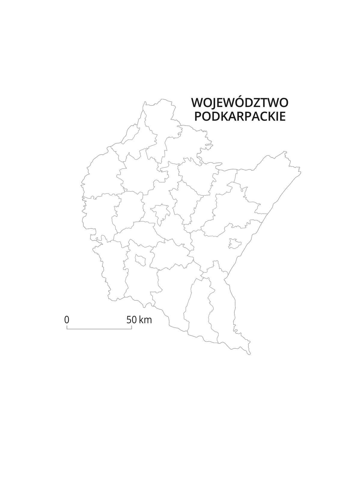Mapy konturowe województw