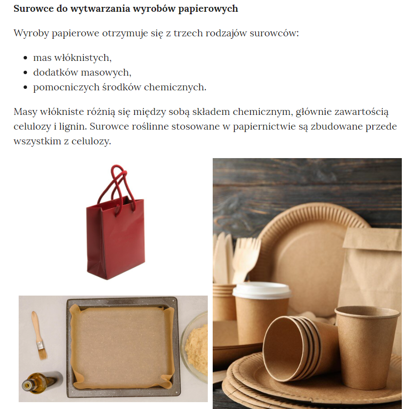 Grafika przedstawia przykładowy wygląd galerii zdjęć wraz z opisem.