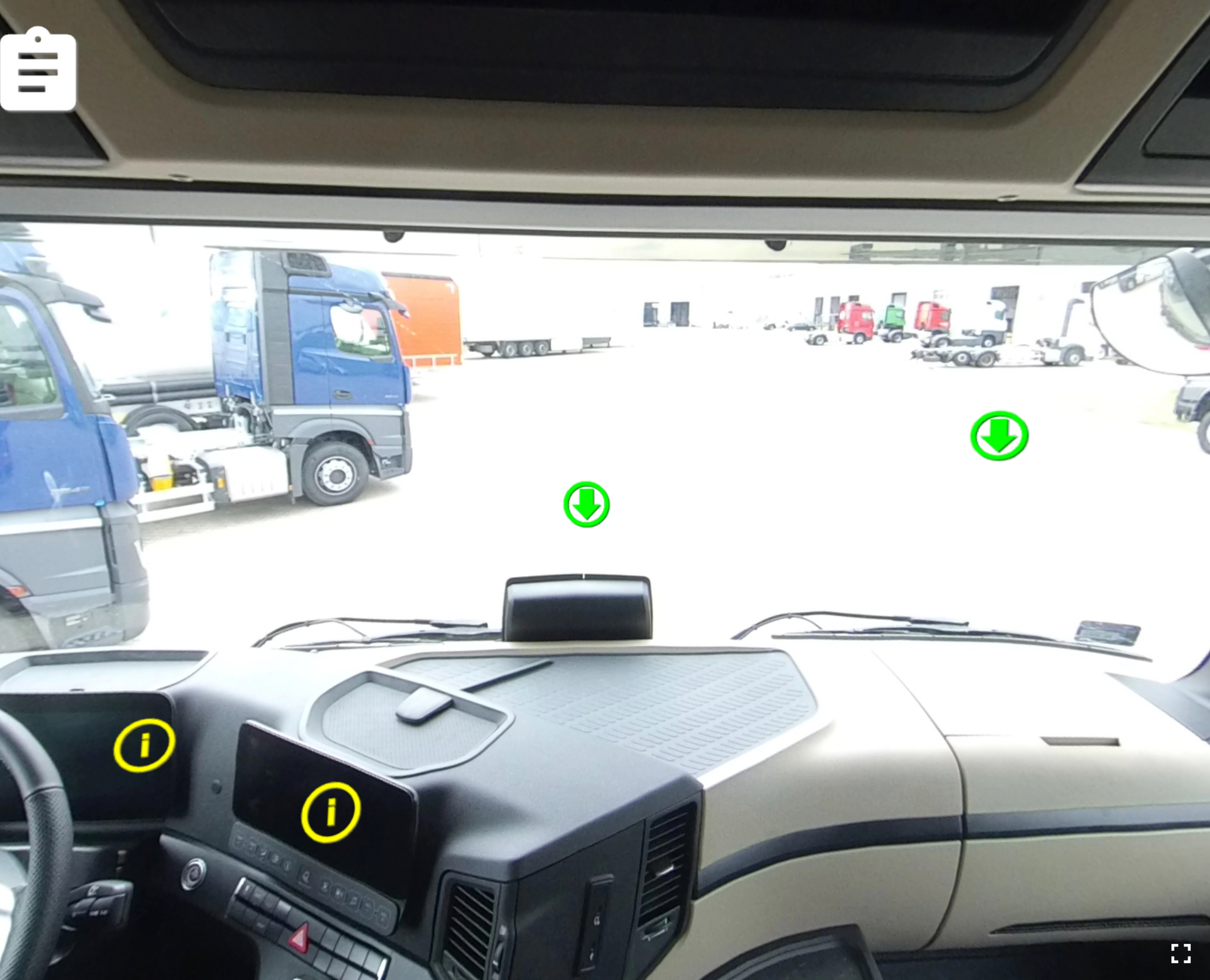 Przykładowe przyciski do plansz informacyjnych