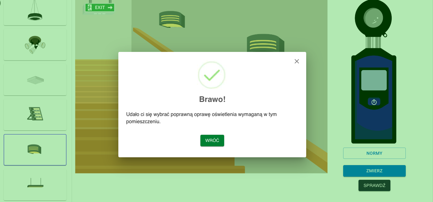 Rezultat poprawnie wykonanego polecenia w symulatorze. 