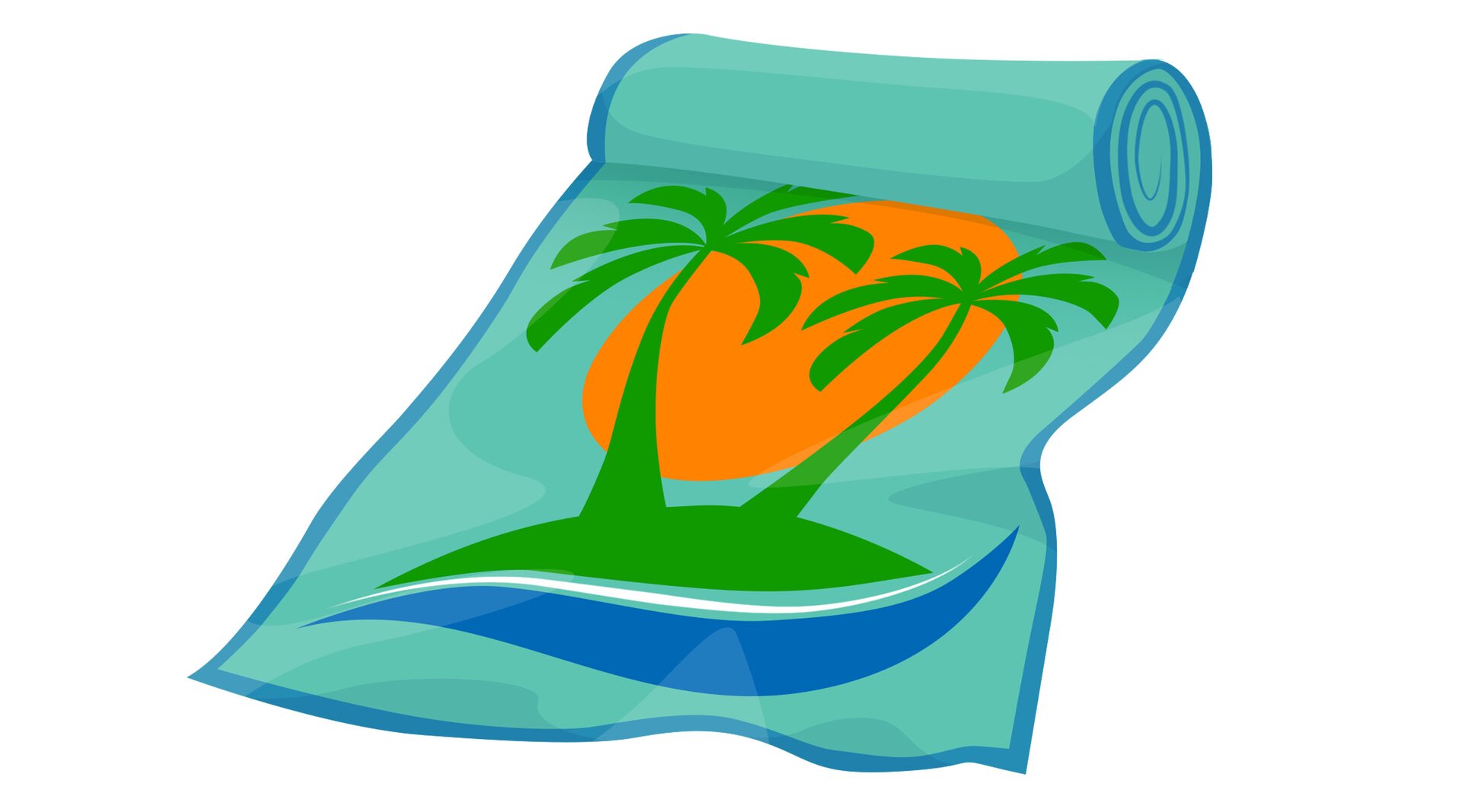 Ilustracja przedstawia ręcznik kąpielowy.