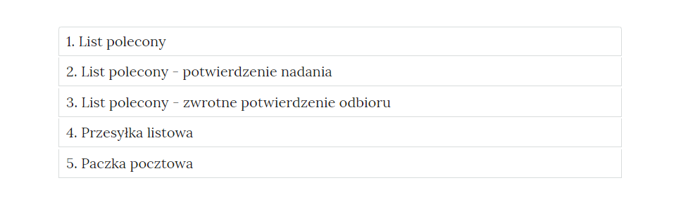 Widok na zakładki z pogrupowanymi ćwiczeniami