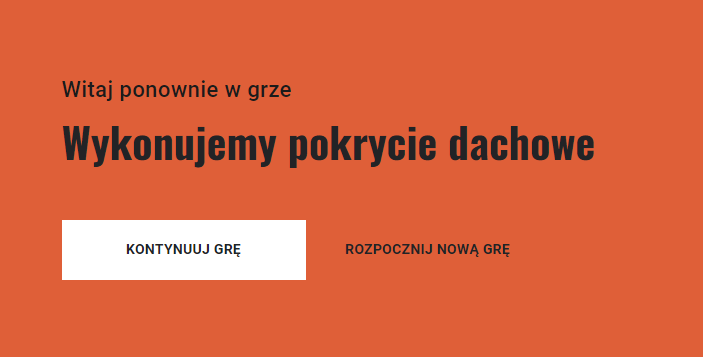Przycisk kontynuuj grę