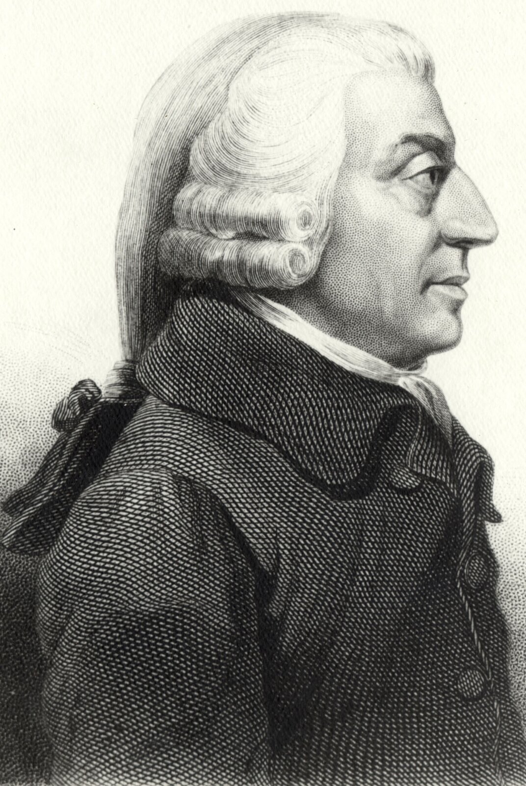 Adam Smith Źródło: James Tassie, Adam Smith, 1787, domena publiczna.