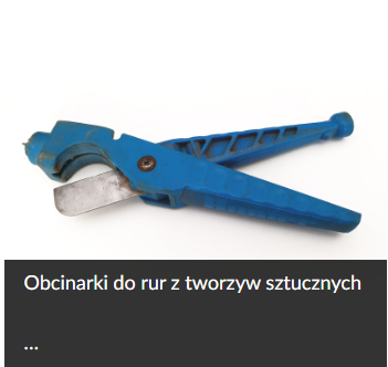 Widoczne zdjęcie narzędzia ręcznego do cięcia rur. Kształtem przypomina nożyce. Składa się z dwóch uchwytów. Jeden z nich zakończony jest stalowym ostrzem.