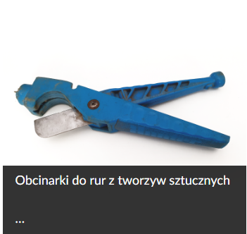 Widoczne zdjęcie narzędzia ręcznego do cięcia rur. Kształtem przypomina nożyce. Składa się z dwóch uchwytów. Jeden z nich zakończony jest stalowym ostrzem.