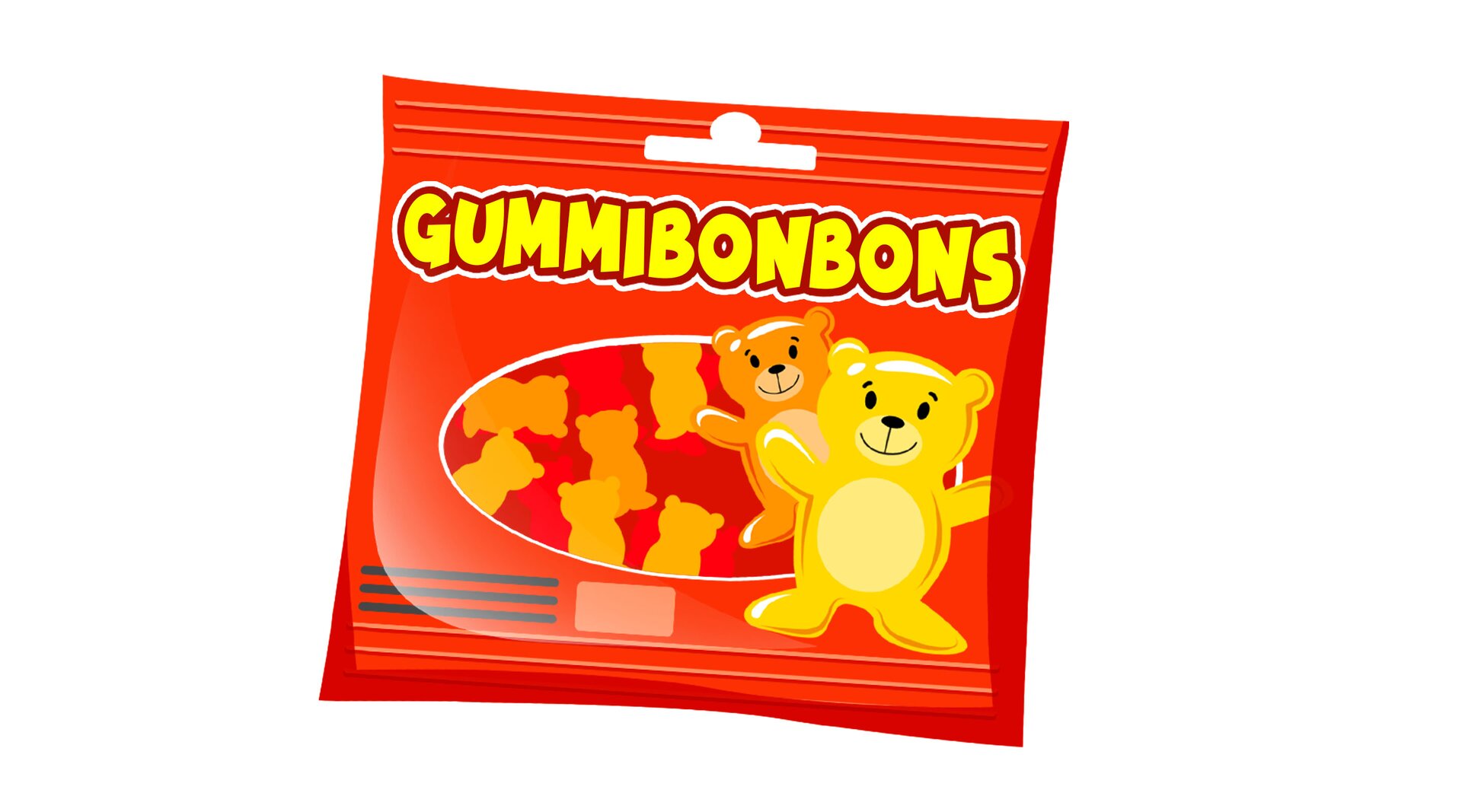 Na ilustracji znajdują się żelki.