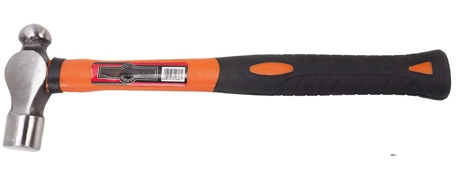 Zdjęcie przedstawia młotek blacharski. Narzędzie składa się z główki wykonanej z twardej gumy, tworzywa sztucznego, drewna lub stali wykończonej gumowymi nakładkami. Główka osadzona jest na podłużnym trzonku z gumową rękojeścią.