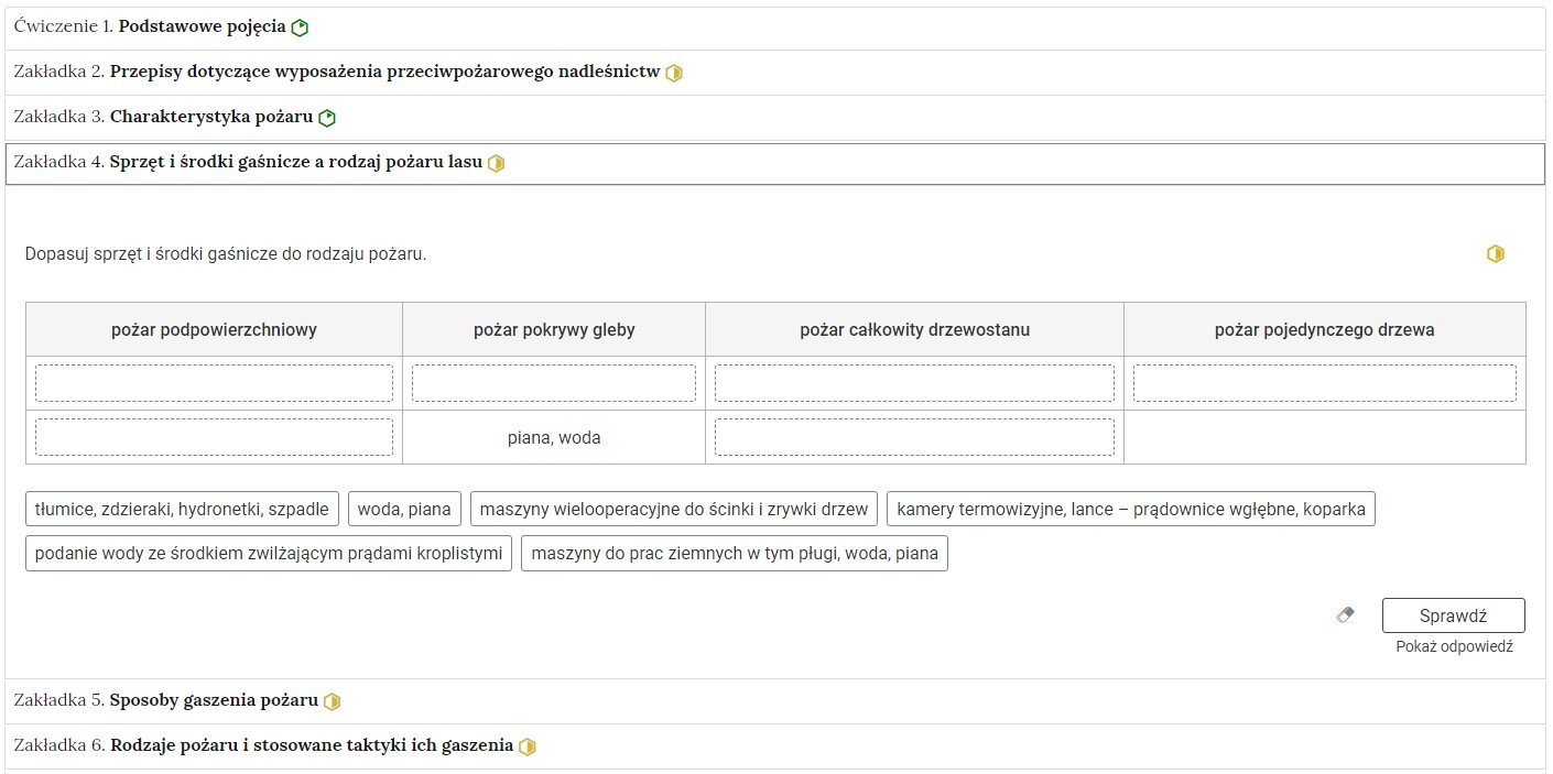 Grafika przedstawia widok na przykładowe ćwiczenie w harmonii. Jest to sześć ćwiczeń, które zawierają tytuł oraz poziom trudności. Ułożone są w harmonii. Zostało wybrane zadanie czwarte. Treść zadania widoczna jest poniżej.