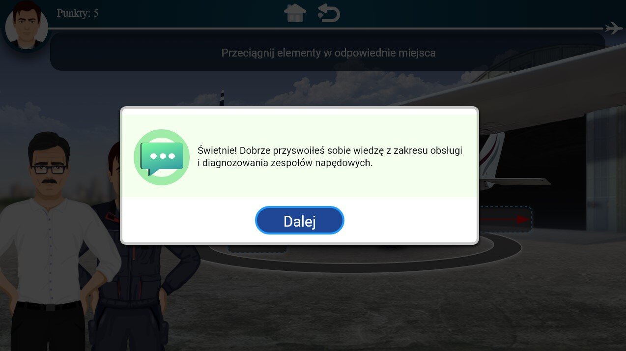 Przykładowy ekran gry