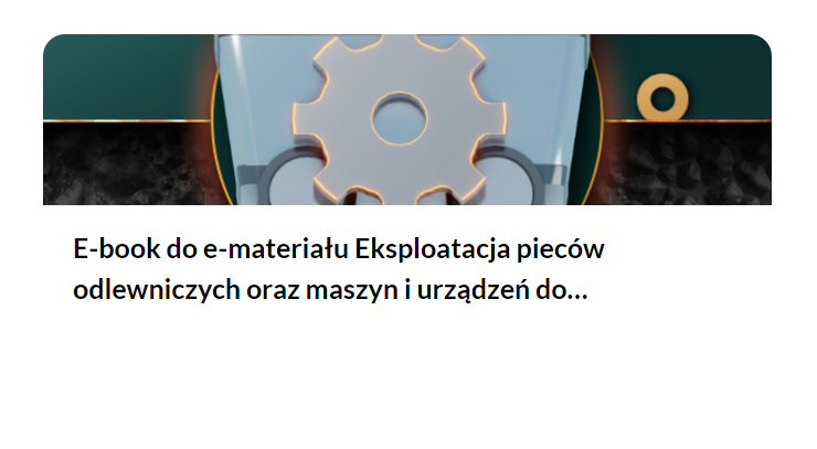 Ilustracja przedstawia okładkę e‑booka. Widoczny jest wąski pas okładki, z elementami koła zębatego, oraz tytułem materiału.