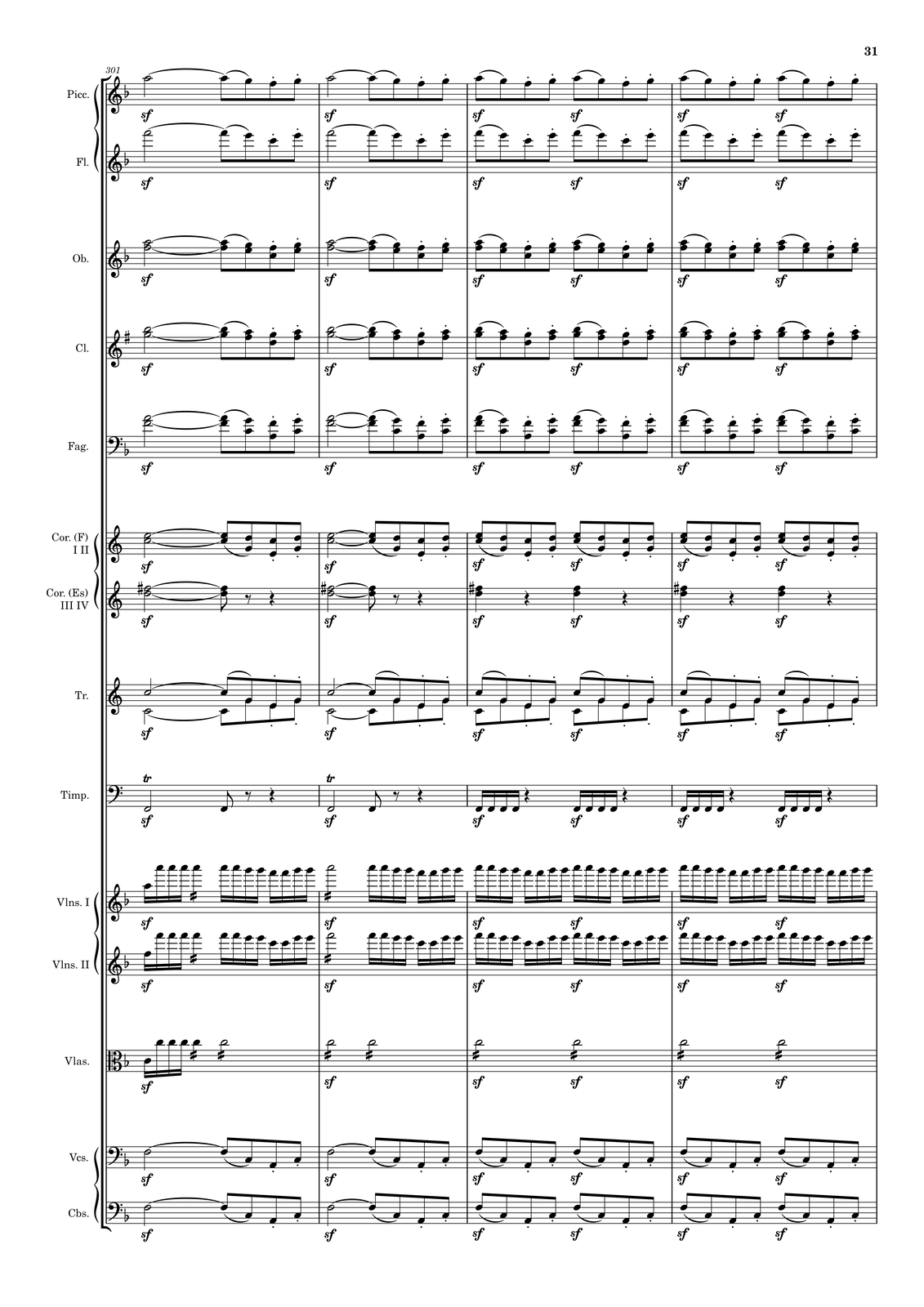 Ilustracja przedstawia stronę partytury utworu.