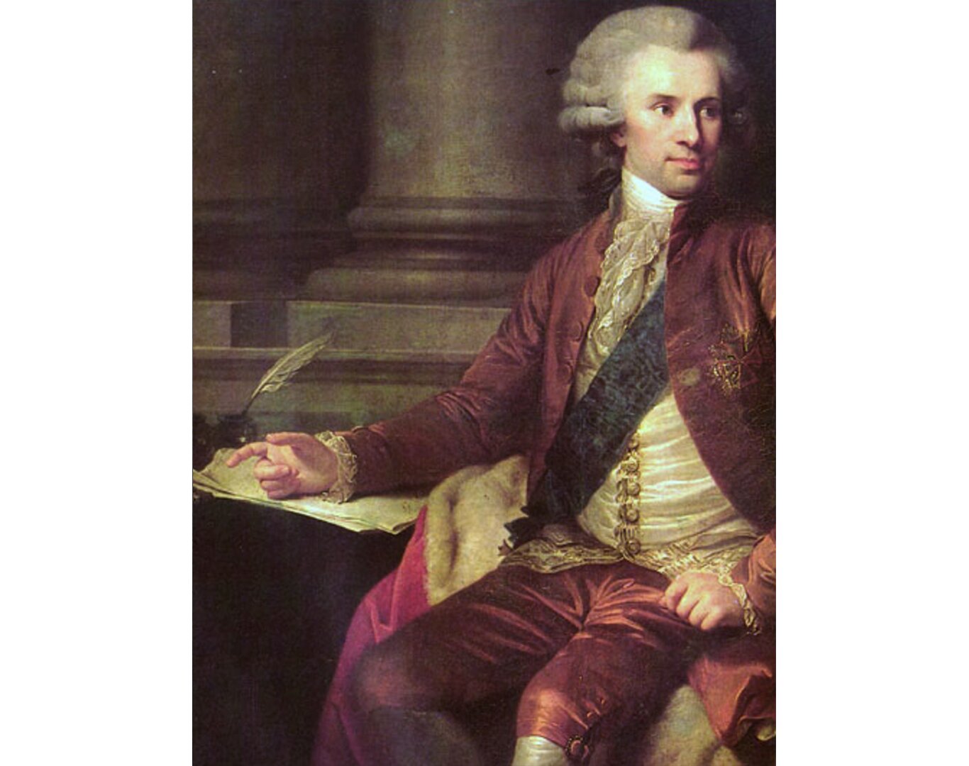 Obraz przedstawiający portret Joachima Chreptowicza.