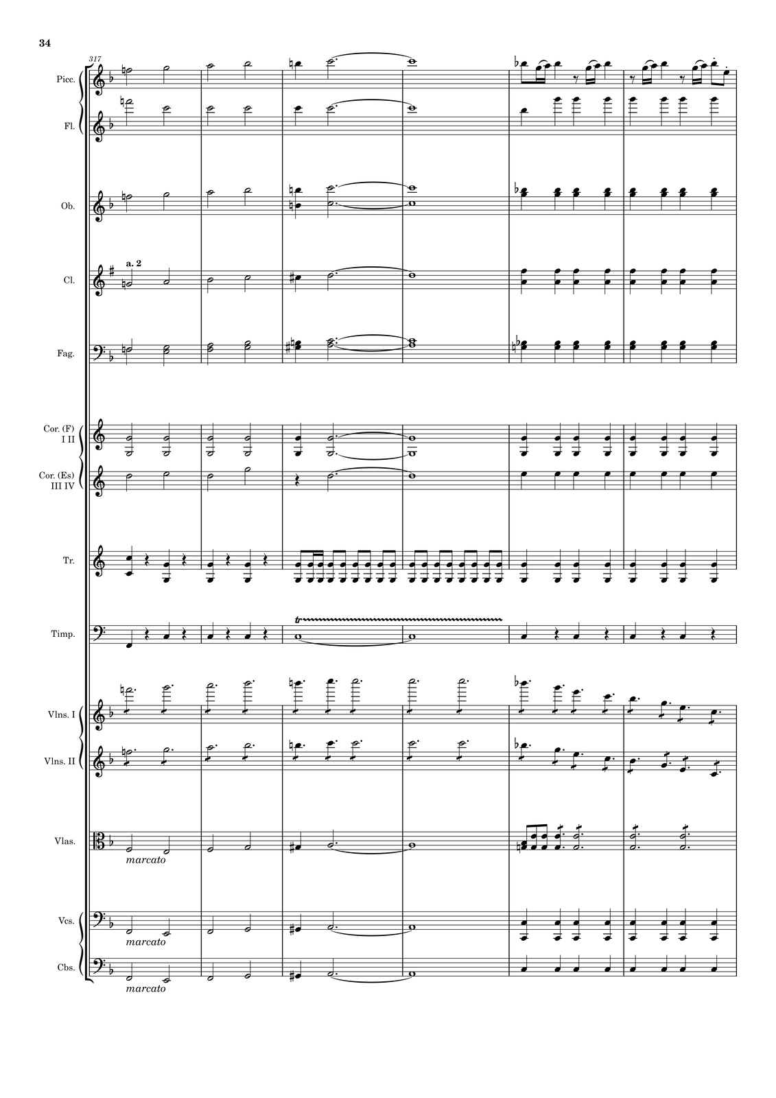 Ilustracja przedstawia stronę partytury utworu.