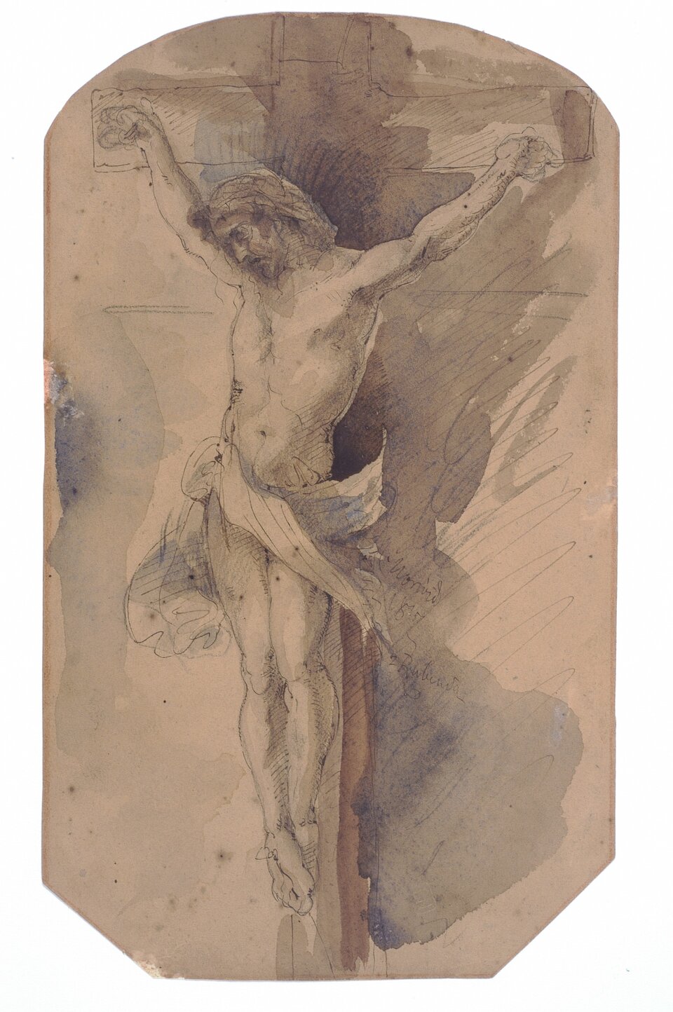 Obraz ukazuje ukrzyżowanego Jezusa Chrystusa.