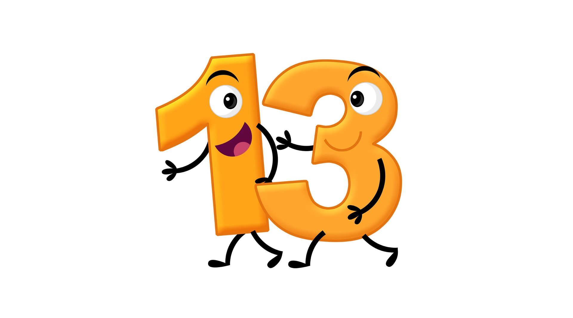 Na ilustracji znajduje się liczba trzynaście.