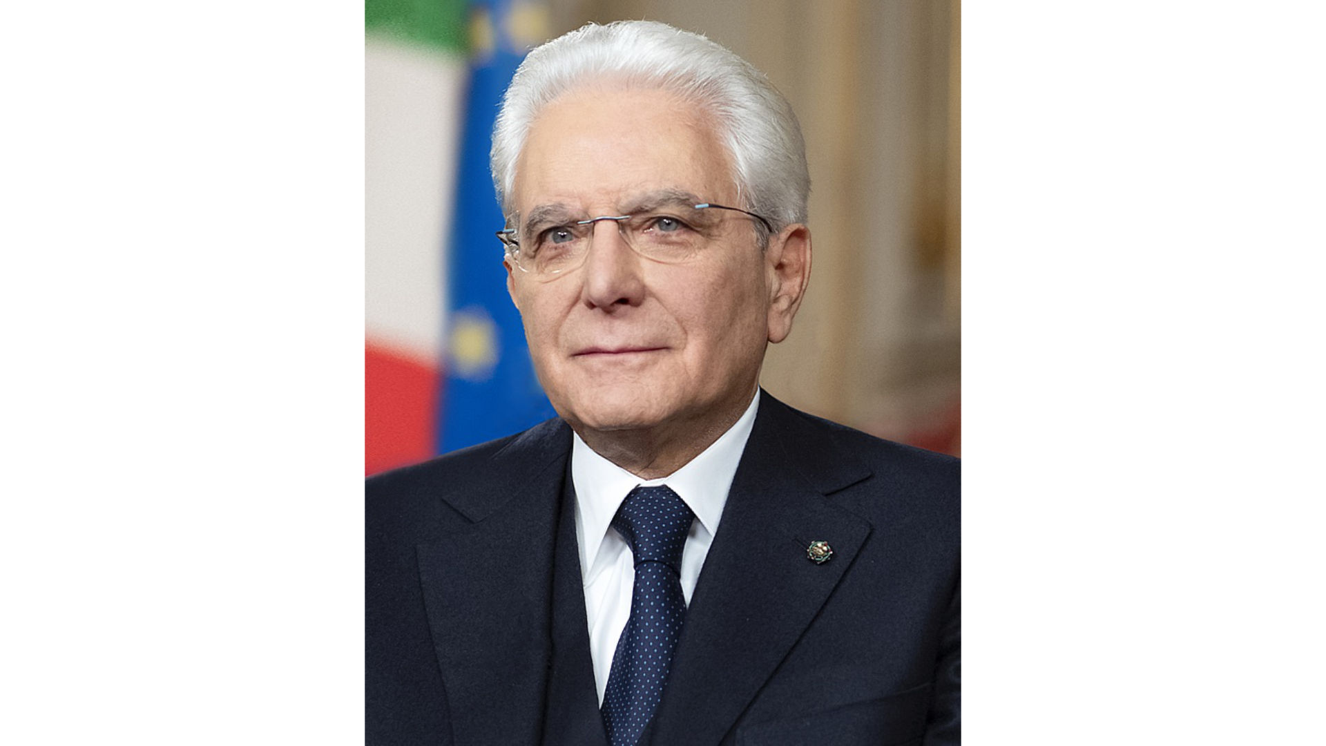 Zdjęcie przedstawia Sergio Matarella - prezydenta Republiki Włoskiej w 2022 roku.