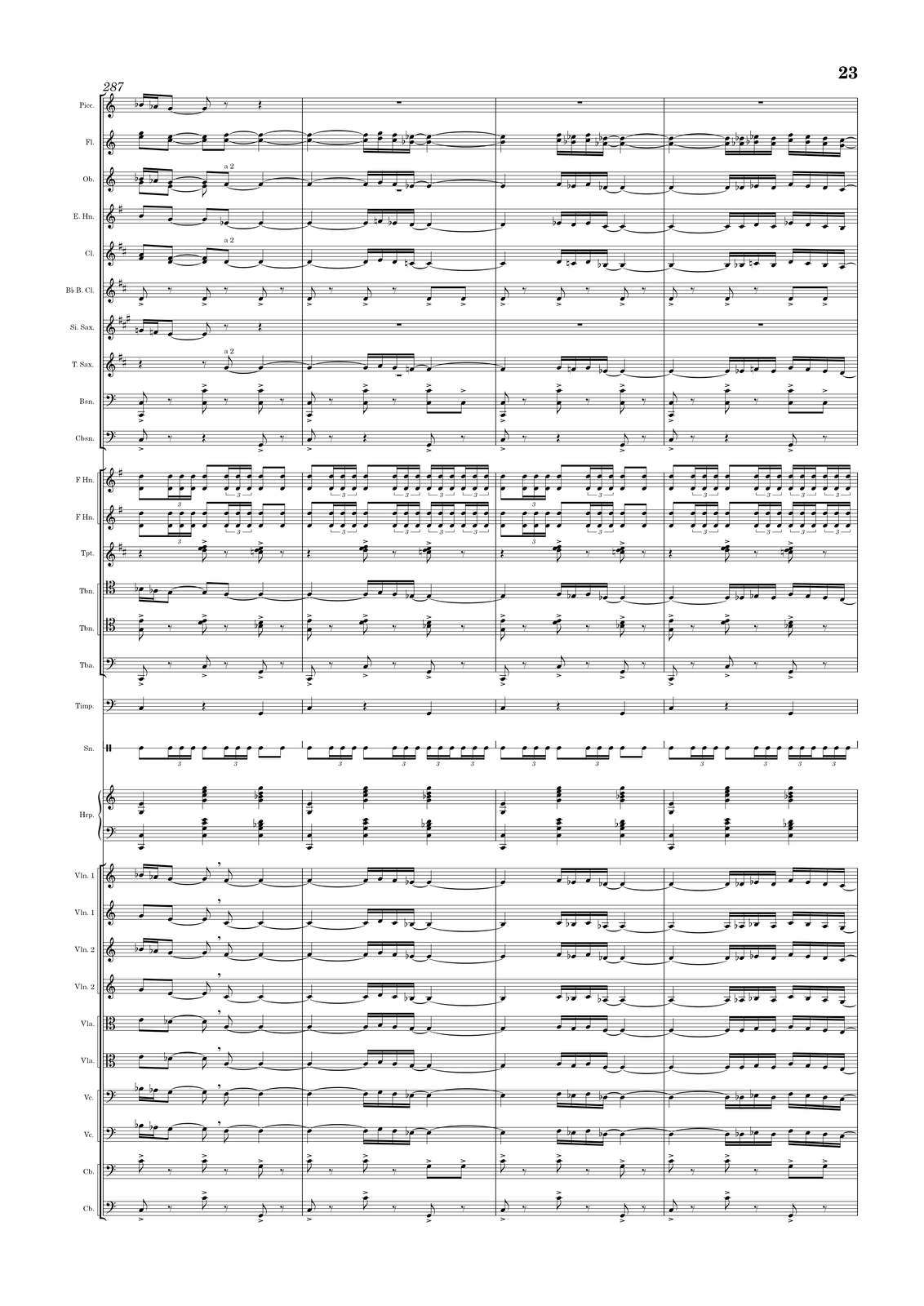 Ilustracja przedstawia stronę partytury utworu.