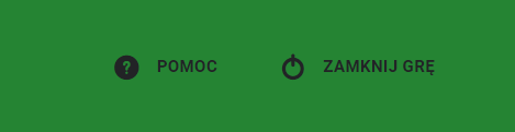 Ikony służące do otwarcia pomocy oraz zamknięcia gry
