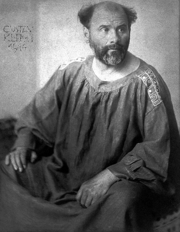 Gustav Klimt, fotografia portretowa Josef Anton Trčka Źródło: Hohum, Gustav Klimt, fotografia portretowa Josef Anton Trčka, licencja: CC 0.