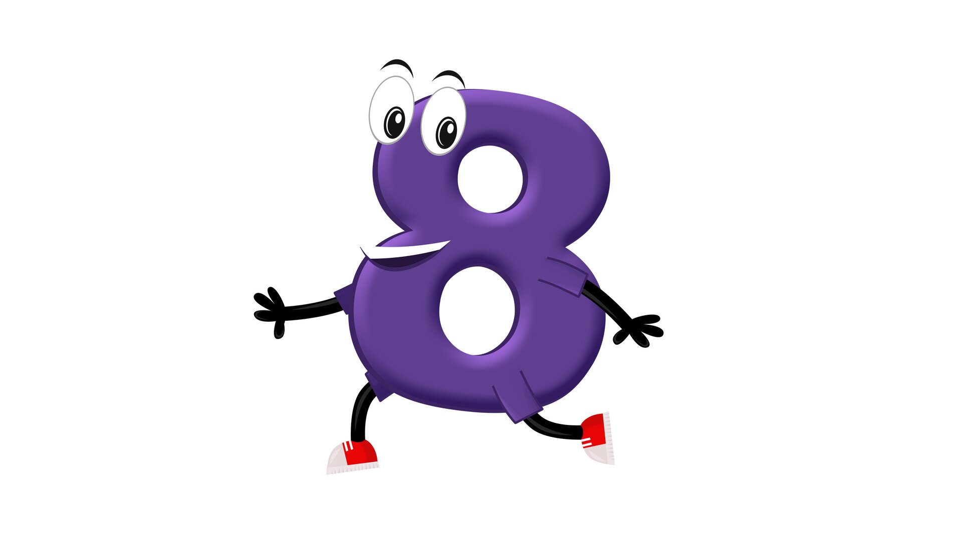 Ilustracja przedstawia cyfrę 8.