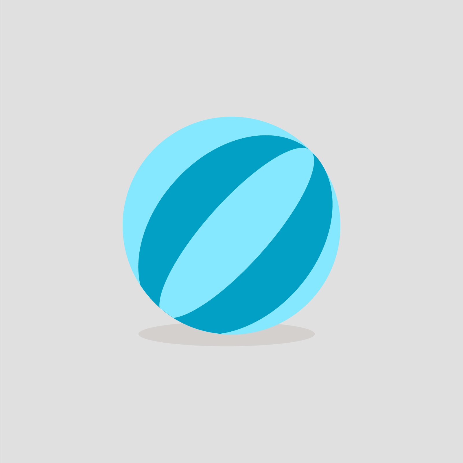 Ilustracja przedstawia piłkę plażową. 