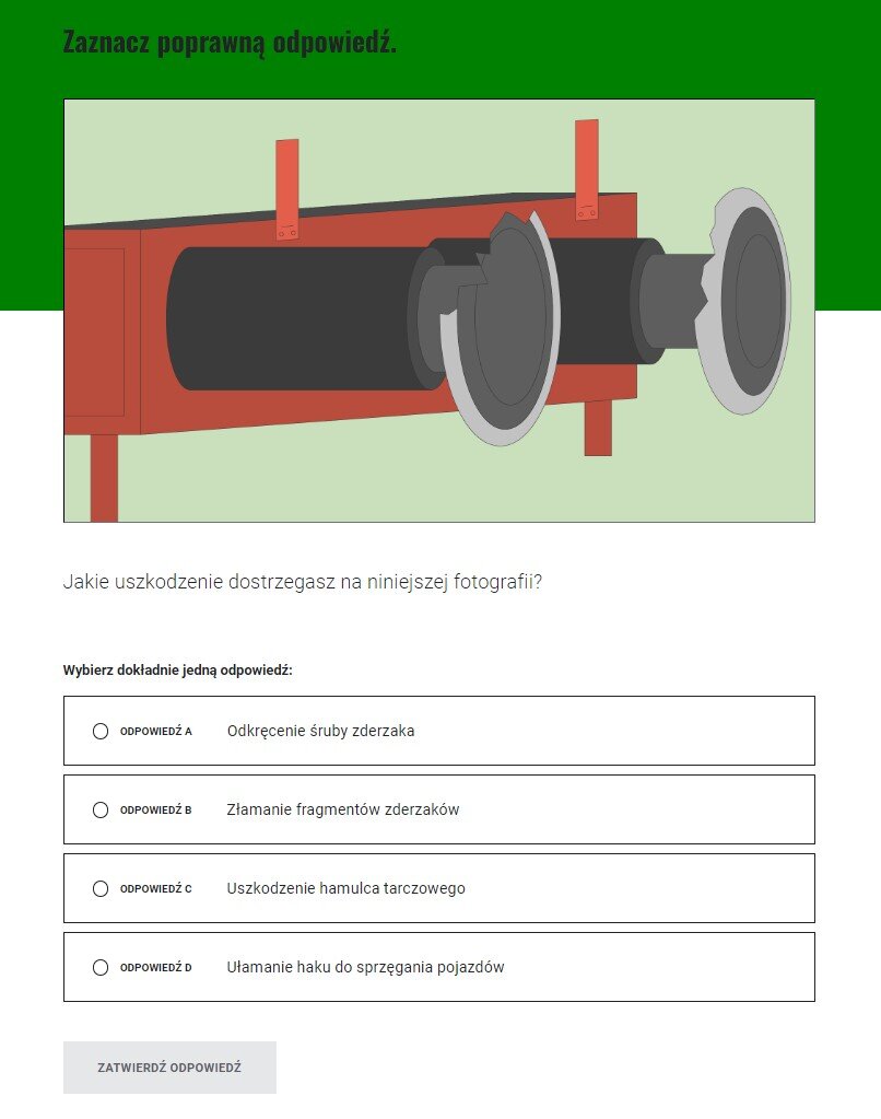Zadanie z jedną odpowiedzią