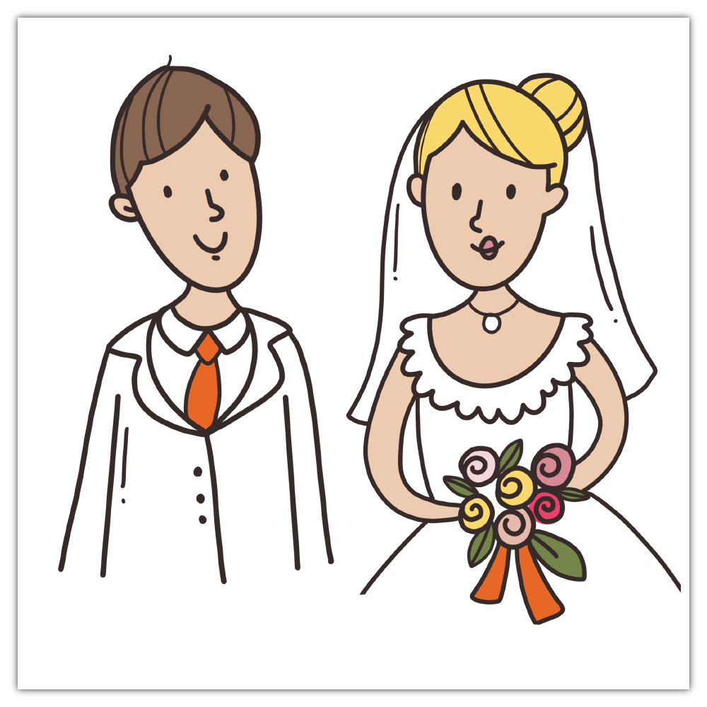 Na ilustracji widoczna młoda para.