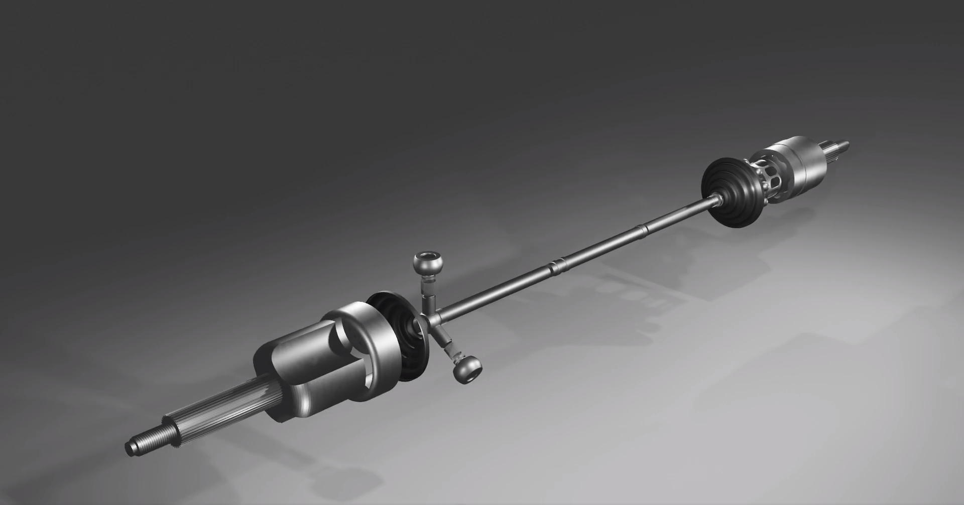 Grafika przedstawia wał, na którym zamontowane są inne elementy maszyny.