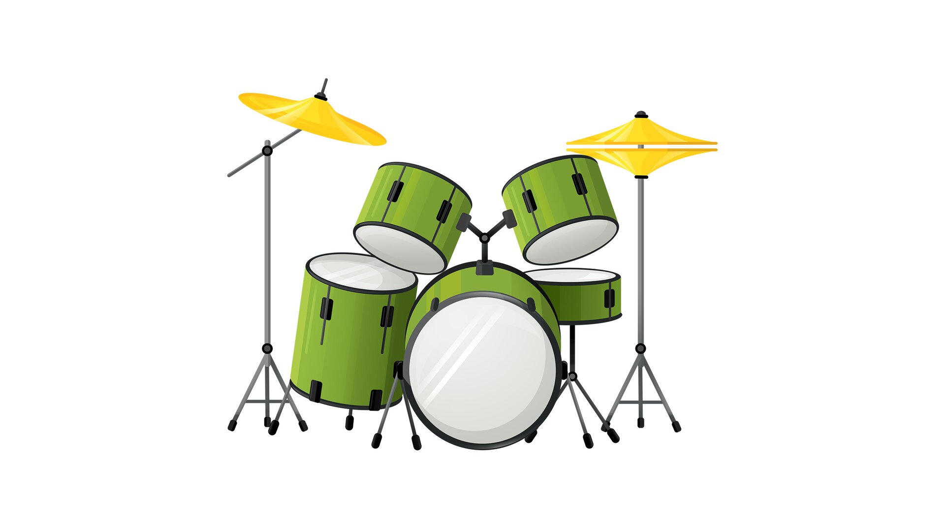 Ilustracja przedstawia perkusję