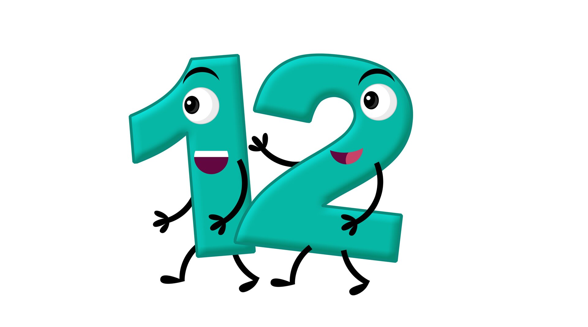 Na ilustracji znajduje się liczba dwanaście.