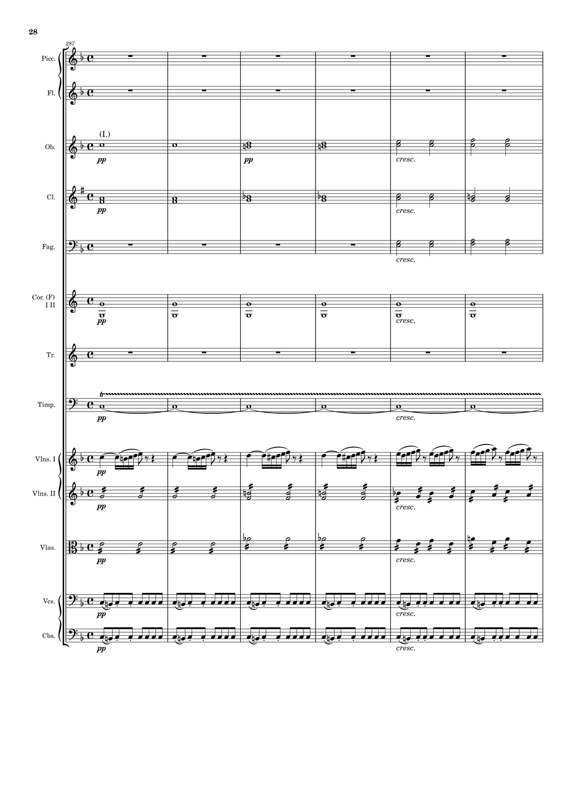 Ilustracja przedstawia stronę partytury utworu.