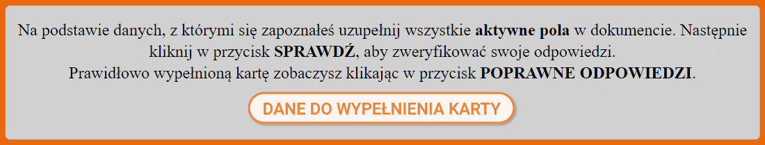 Widok panelu początkowego dokumentu