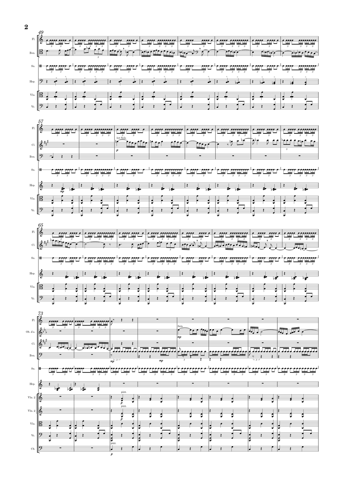 Ilustracja przedstawia stronę partytury utworu.