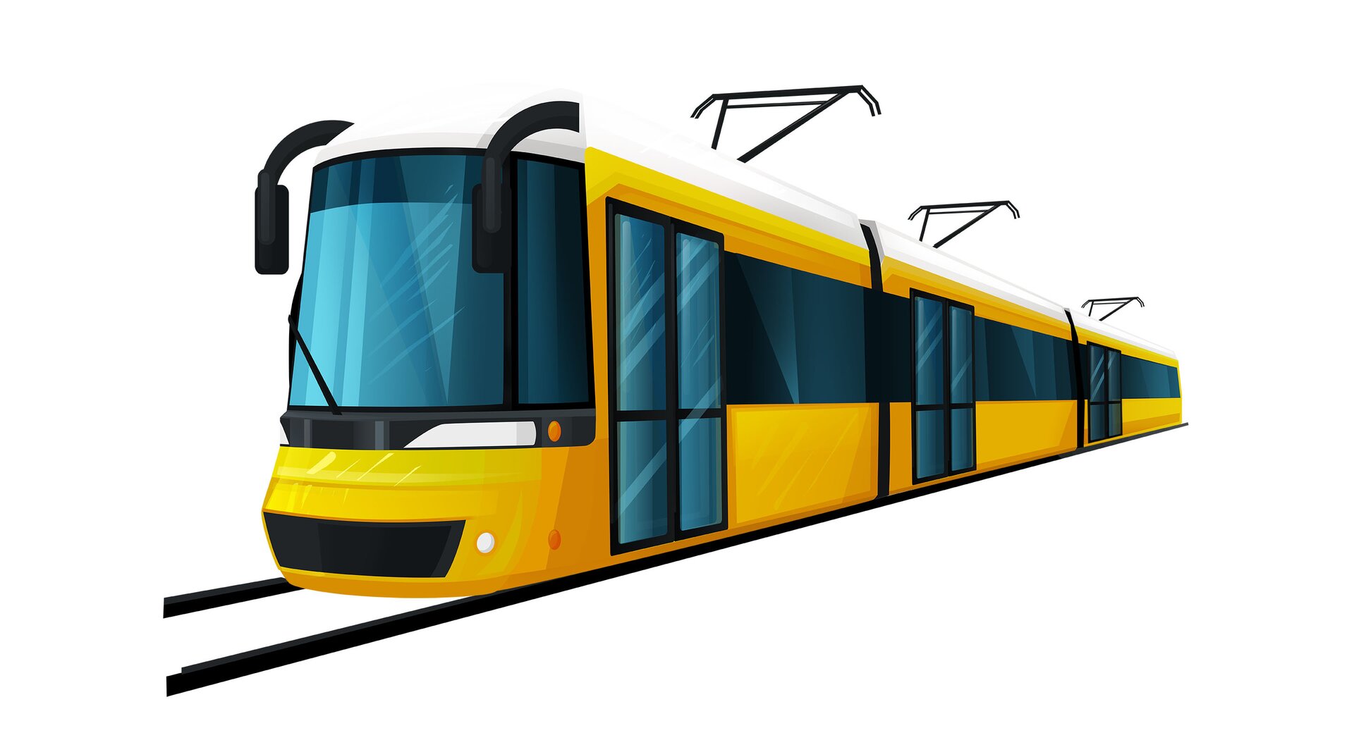 Ilustracja przedstawia tramwaj.