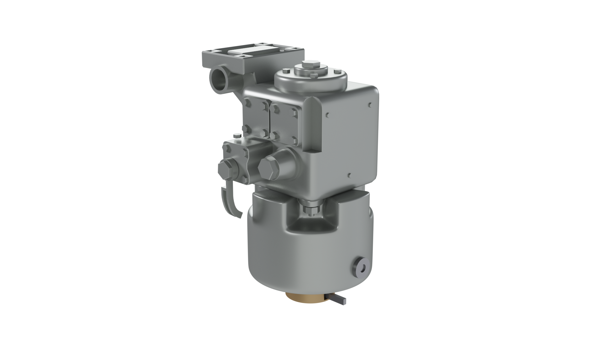 Ilustracja przedstawia zawór rozrządczy Ka E 0 dv. W dolnej części znajduje się komora sterująca z zaworem obluźniającym, nad nim znajduje się pokrywa zaworu sterującego – komory ciśnienia wstępnego oraz korpus zaworu. Z komorą ciśnienia wstępnego, oraz korpusem zaworu połączony jest przyłącze elektrycznej jednostki luzującej. 