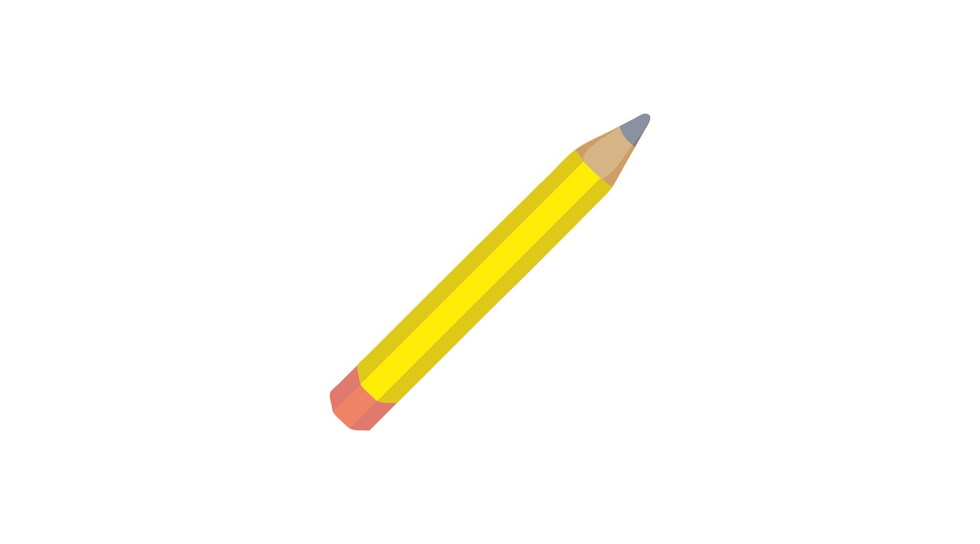 Ilustracja przedstawia żółty ołówek.