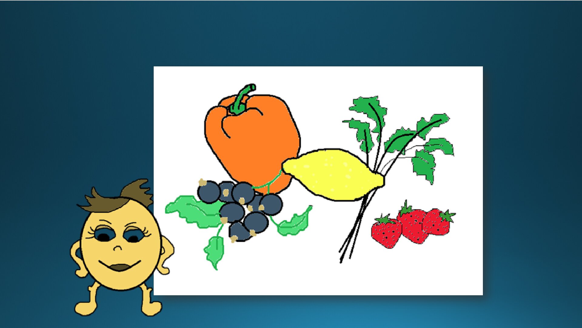 Zrzut slajdu z wstawioną ilustracją i clipartem.